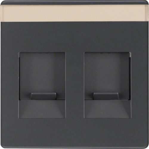 Berker 11816086 Zentralstück mit Staubschutzschiebern und Beschriftungsfeld Q.x anthrazit, samt Mesch Shop Berker 11816086 Zentralstück mit Staubschutzschiebern und Beschriftungsfeld Q.x anthrazit, samt Mesch Shop